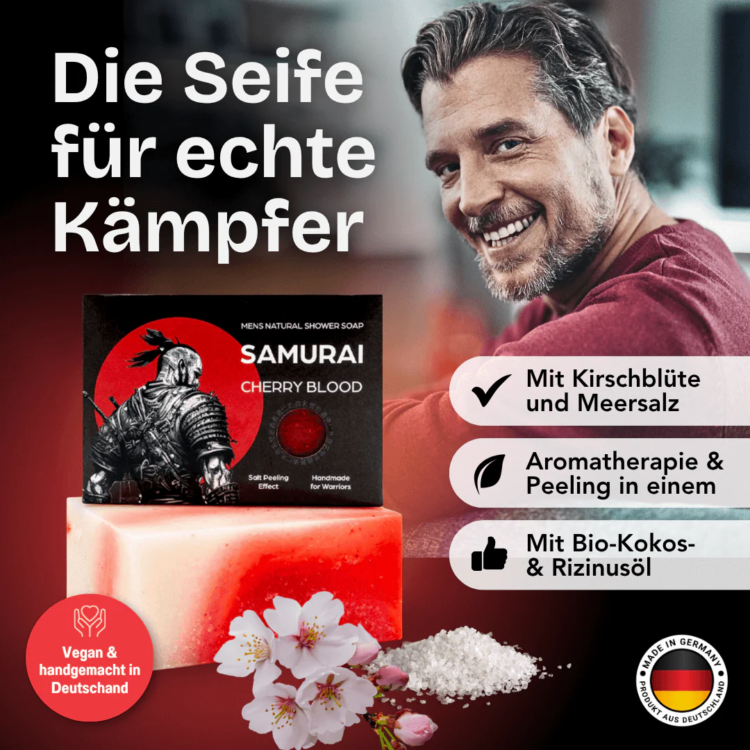 Samurai Cherry Blood Peeling Seife - Image 7