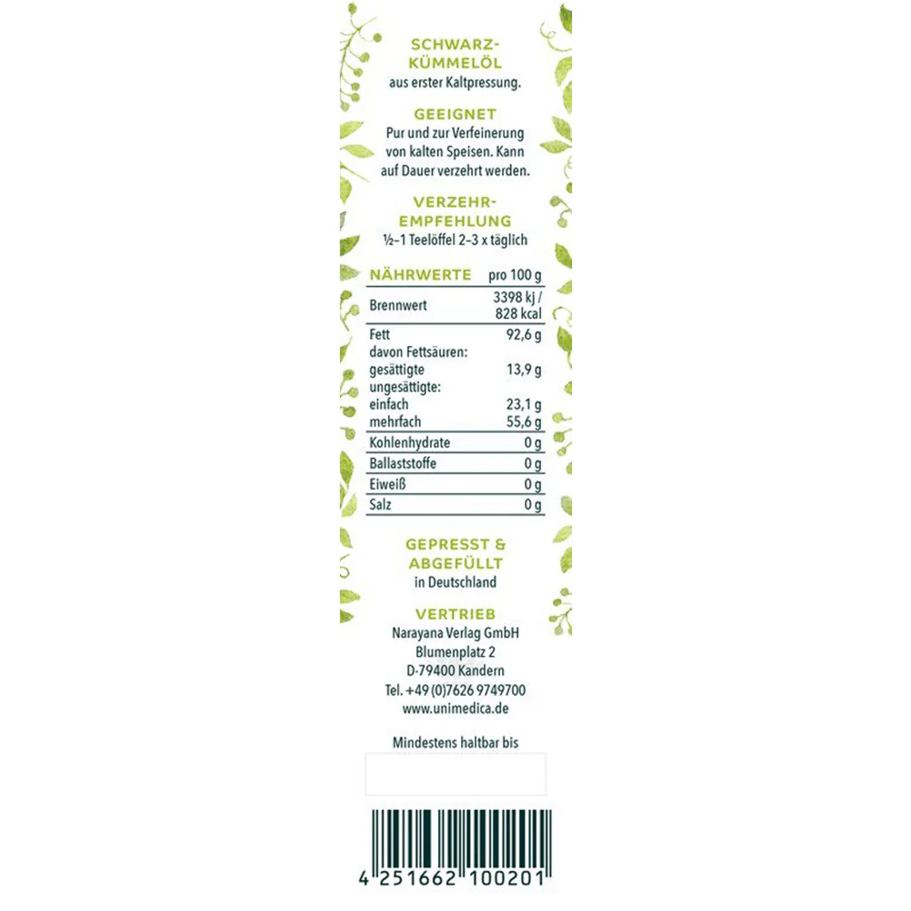 Schwarzkümmelöl gefiltert (250 ml) - Image 3