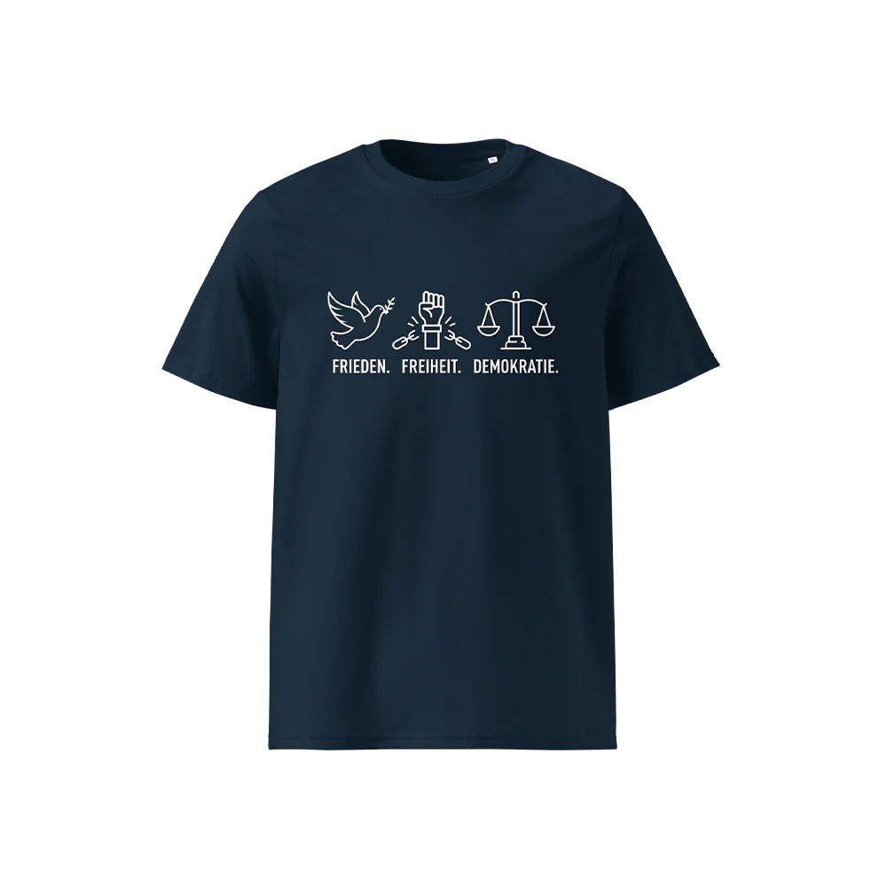 T-Shirt „Frieden. Freiheit. Demokratie.“ - Image 2
