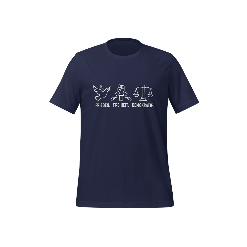 T-Shirt „Frieden. Freiheit. Demokratie.“ - Image 5