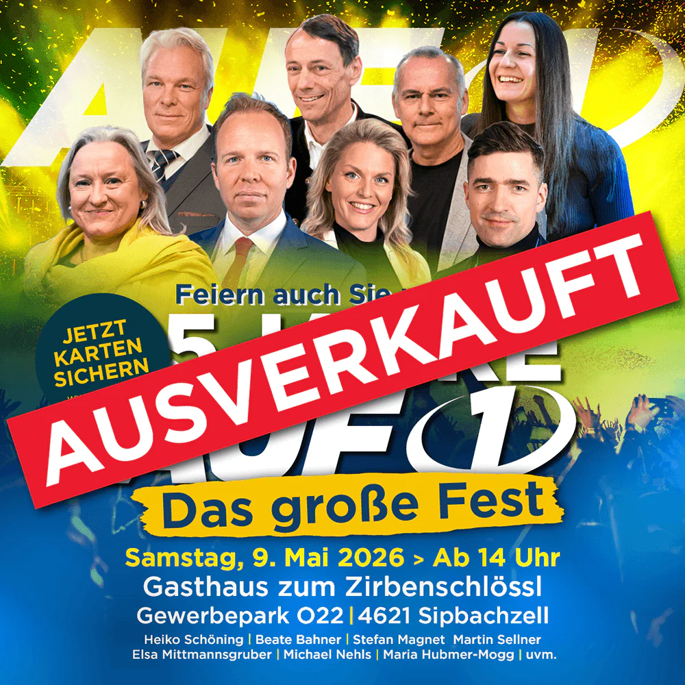 Ticket für das Geburtstagsfest „5 Jahre AUF1. 5 Jahre Aufklärung.“