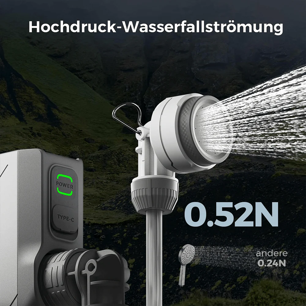 Tragbare Sofortdusche für unterwegs mit Akku und USB-C - Image 5