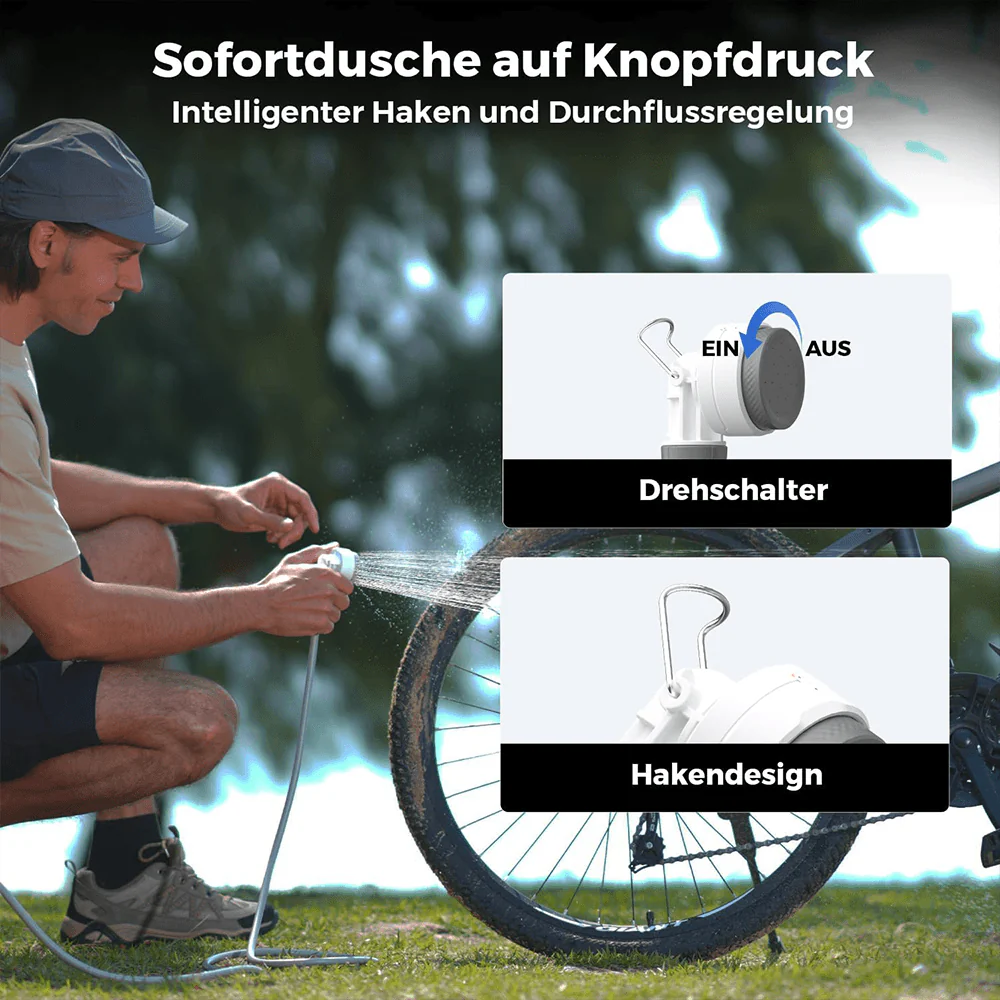 Tragbare Sofortdusche für unterwegs mit Akku und USB-C - Image 6