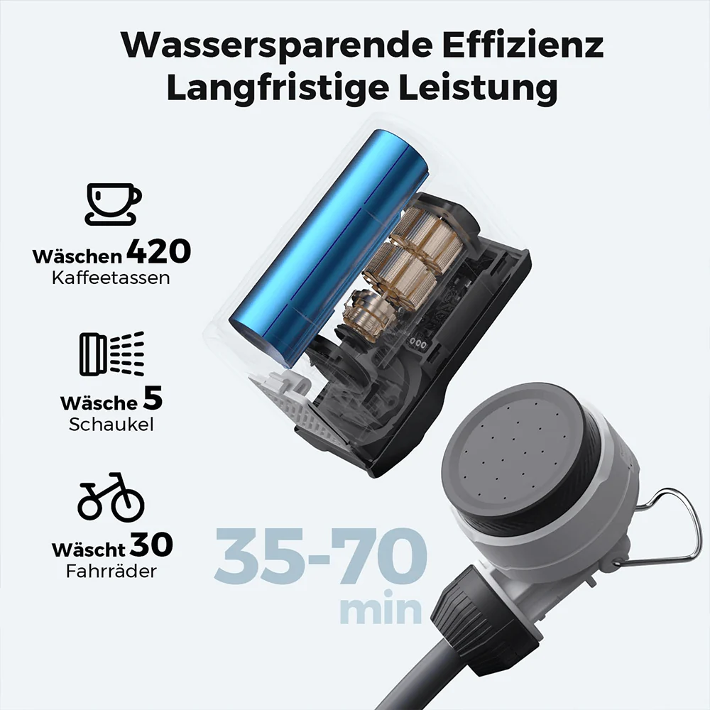 Tragbare Sofortdusche für unterwegs mit Akku und USB-C - Image 8