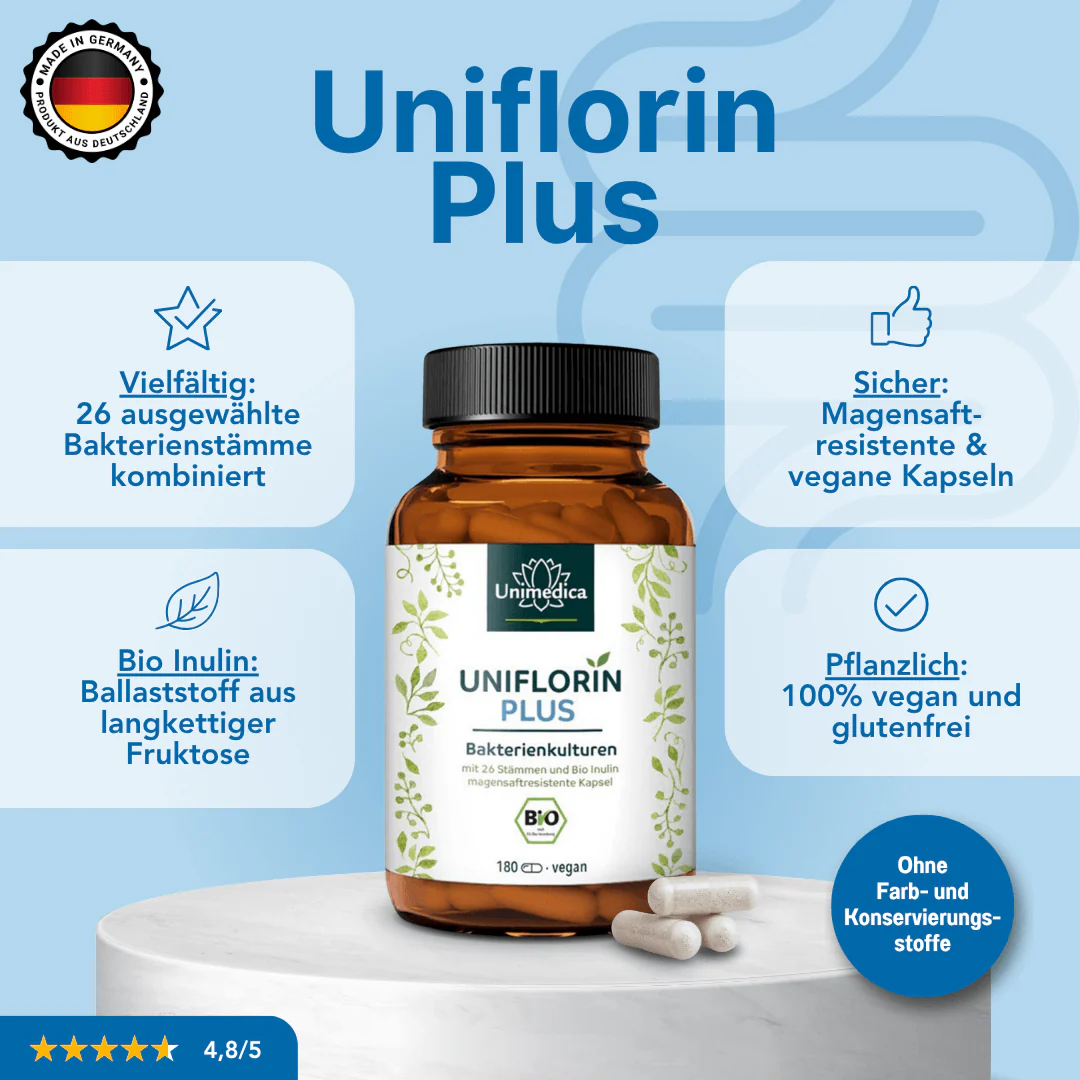 Uniflorin Plus Bakterienkulturen Kapseln - Image 4