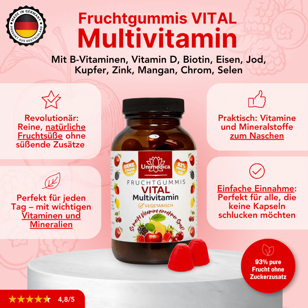 Vital Multivitamin Fruchtgummis (60 Stück) - Image 3