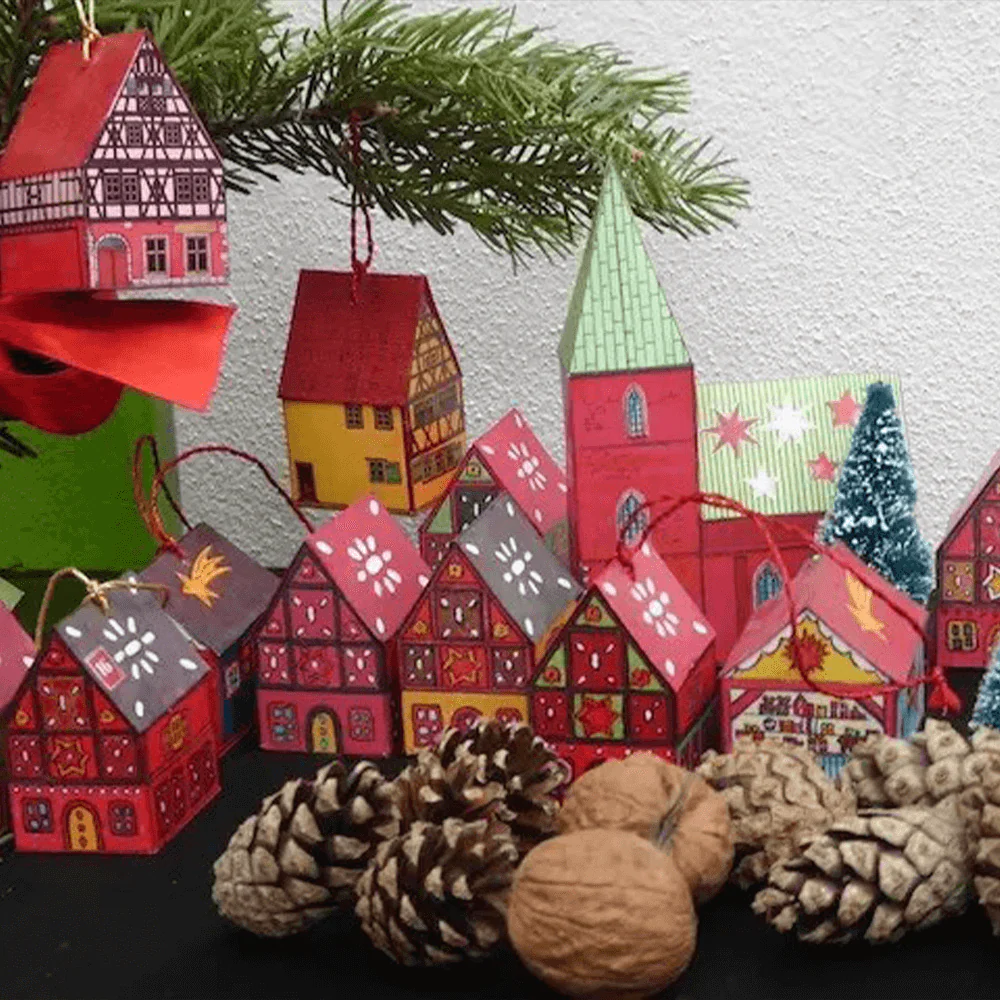 Weihnachtsmarkt – Papiermodell - Image 2