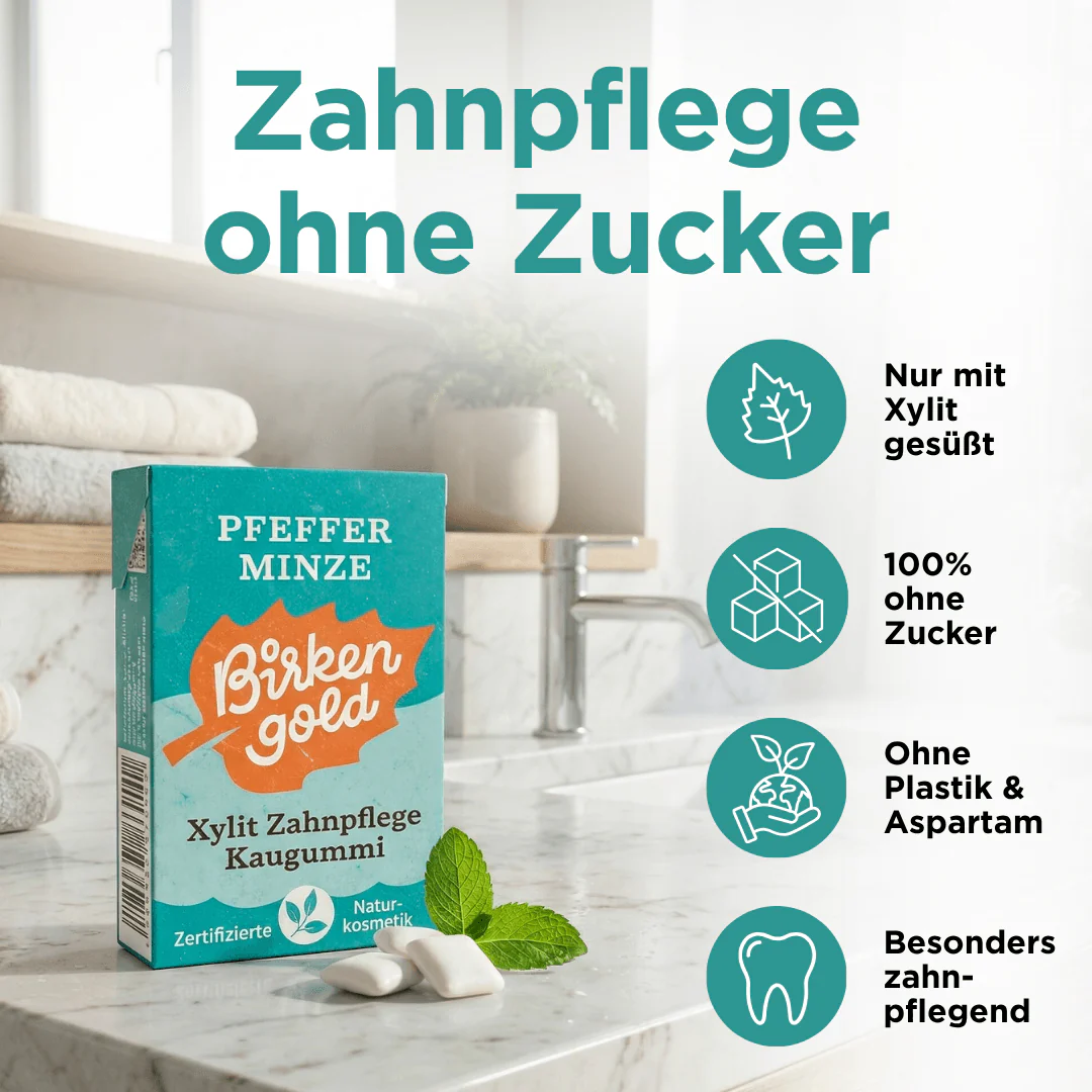 Xylit Zahnpflege Kaugummi Pfefferminze - Image 3