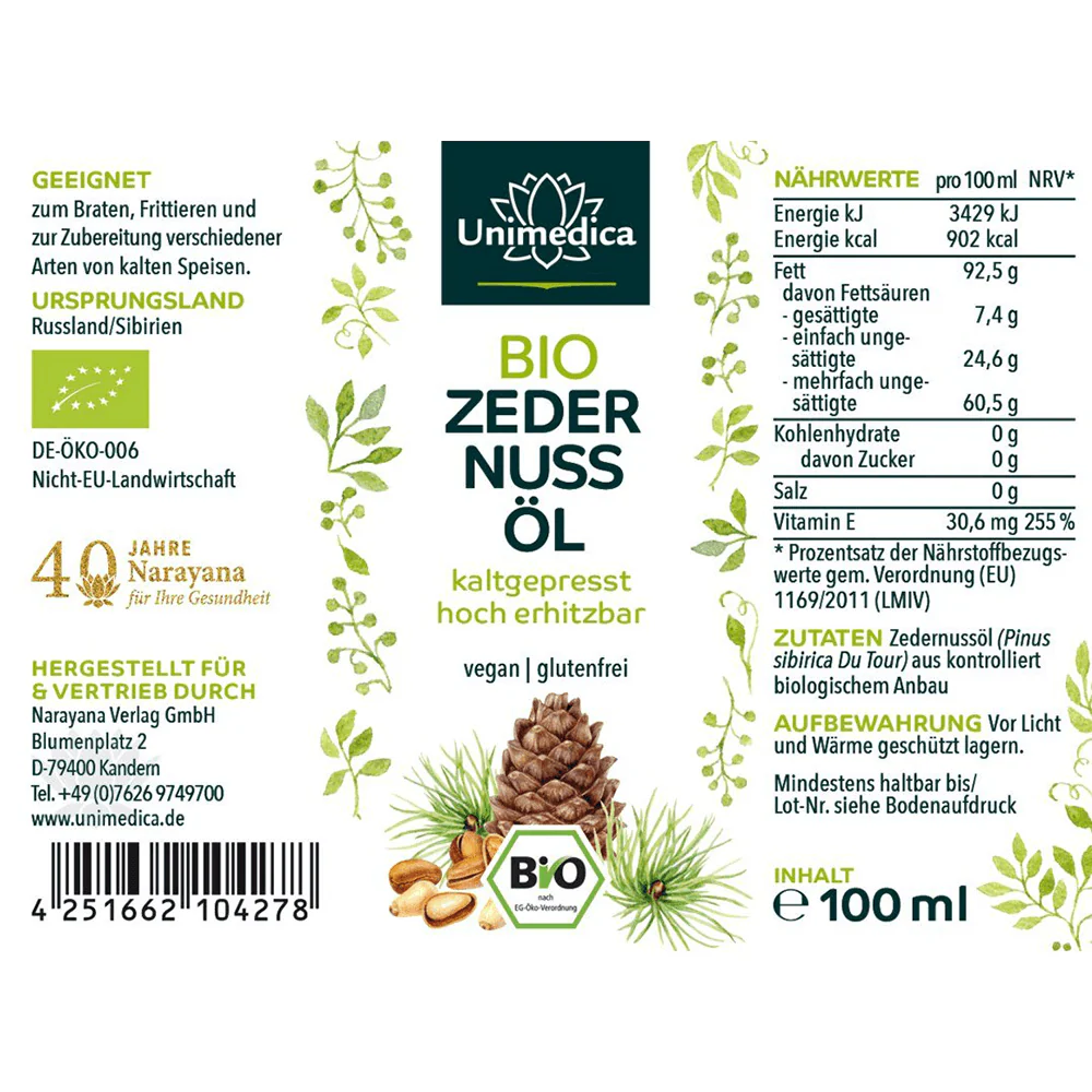 Zedernussöl kaltgepresst - Image 3